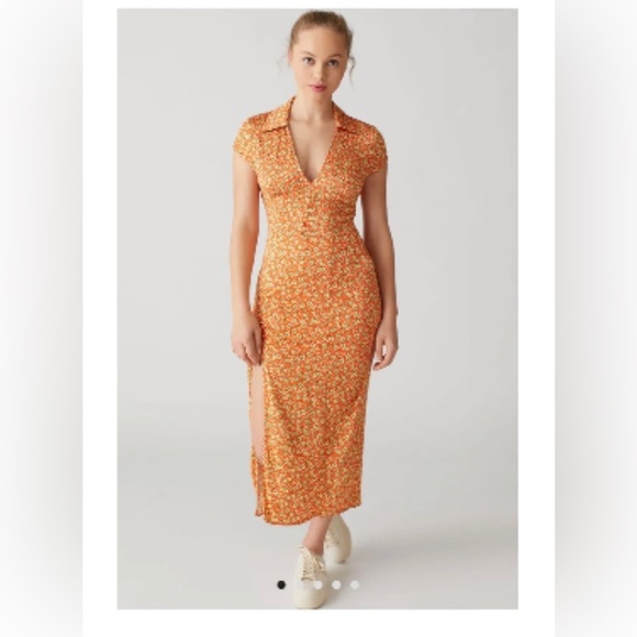 Urban Outfitters Slit Midi Dress - Picture 1 of 4